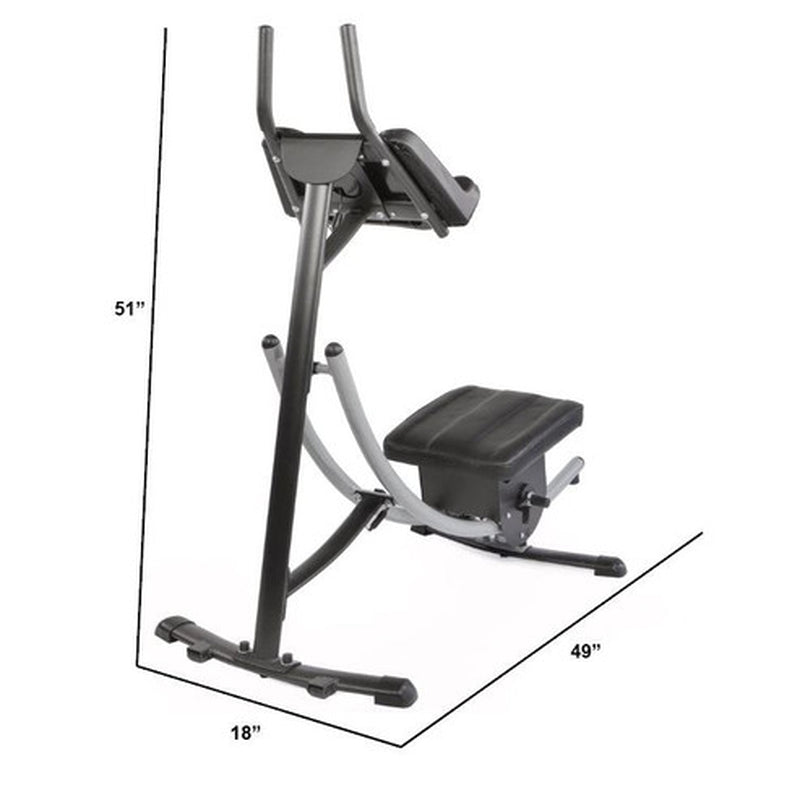 Ab Machine Coaster Abdominal Crunch Trainer for Home Gym Core Workout Equipment